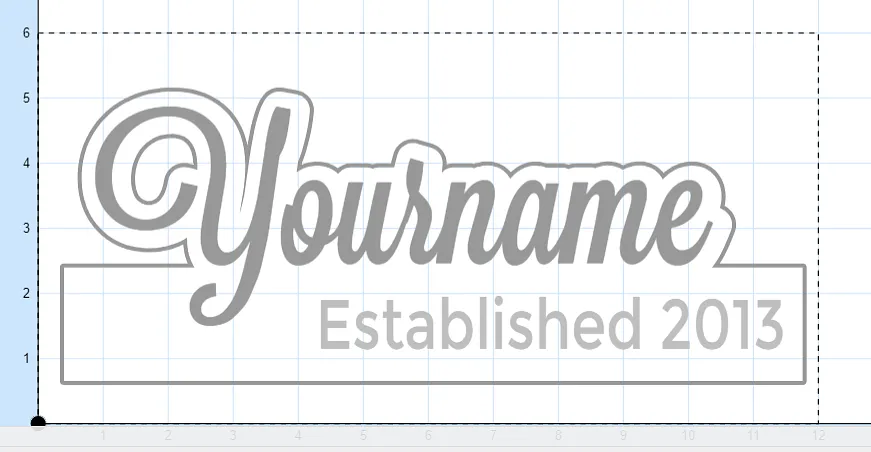 Power Hour: Lastname Established Plaque — Re-work the design - Combine the Outline and Base (image 3)