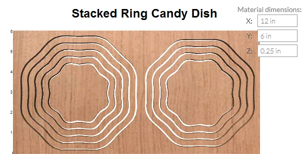 Stacked Ring Candy Dish - image 1