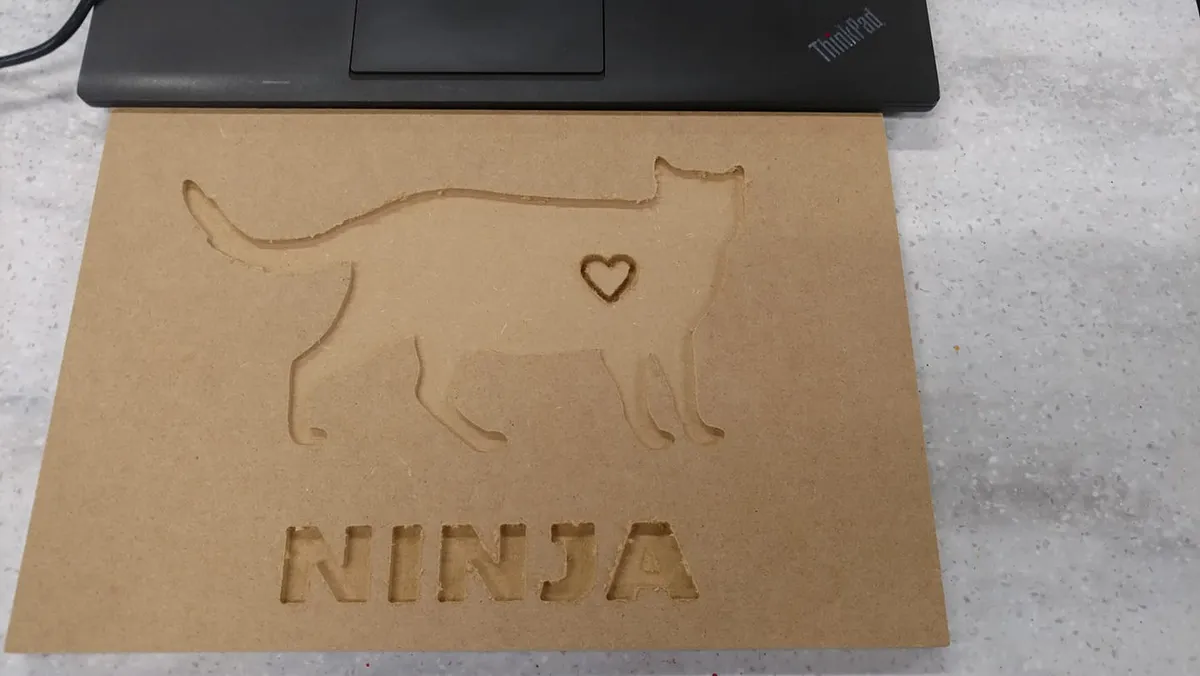 ninja wood carve - image 1