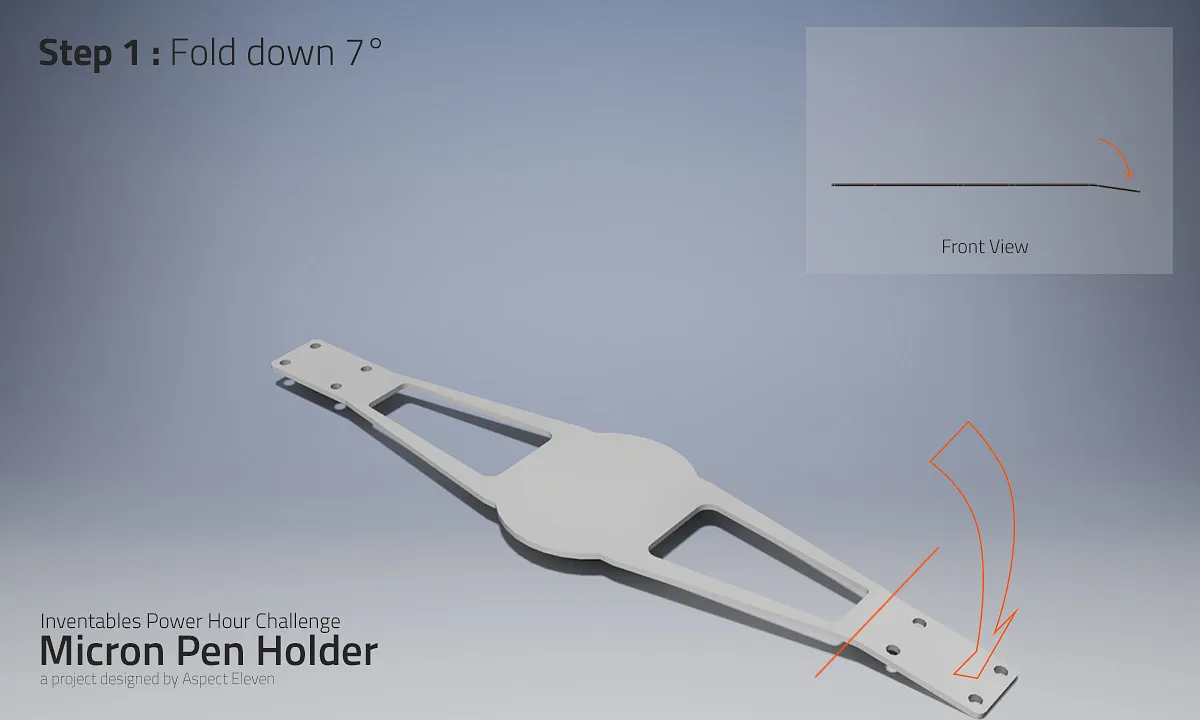 Micron Pen Holder — A Fast Fold