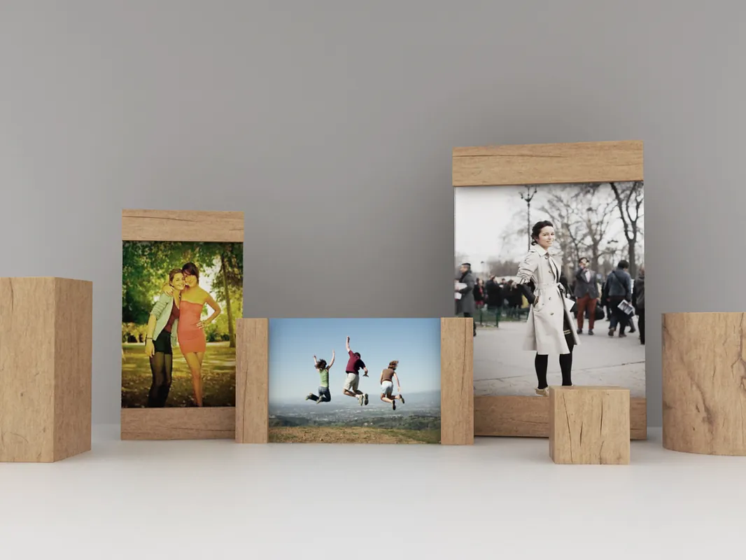  cherry wooden picture frame - image 1