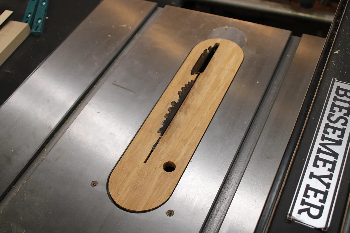 Ridgid R4512 Table Saw zero clearance insert — And that's it