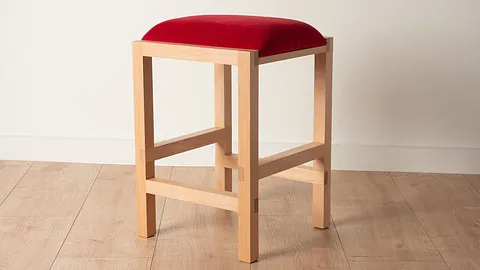 Solid Wood Stool - Half Lap Joints