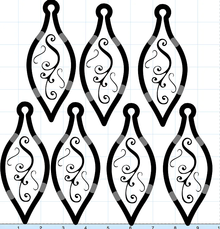 Christmas Ornament oblong 2 - image 1
