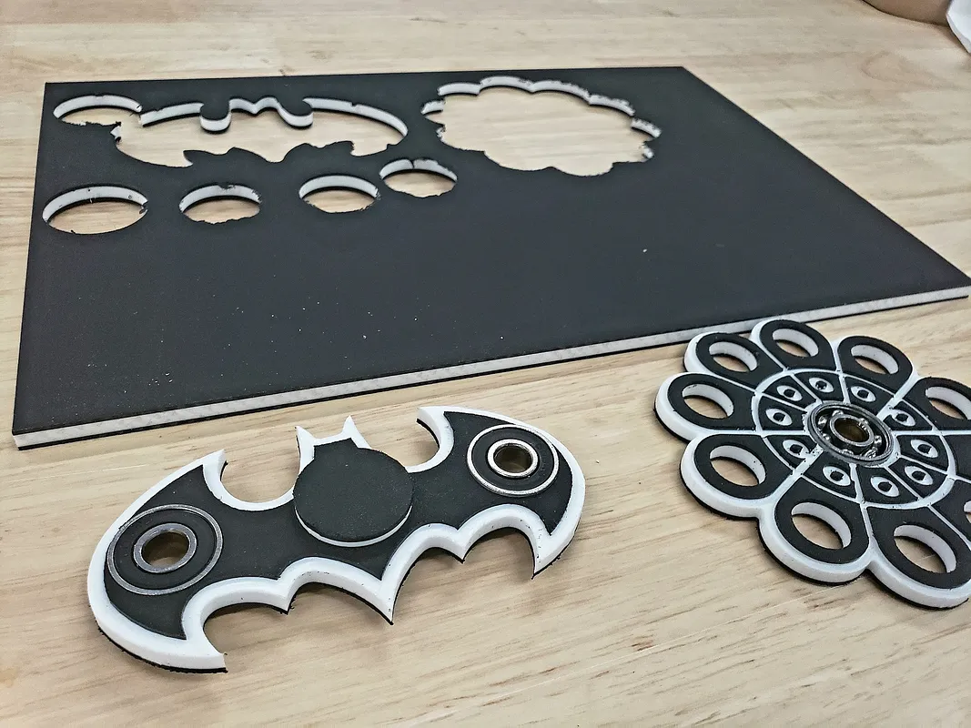 Steel Balls Fidget Spinner - Plastic - image 1