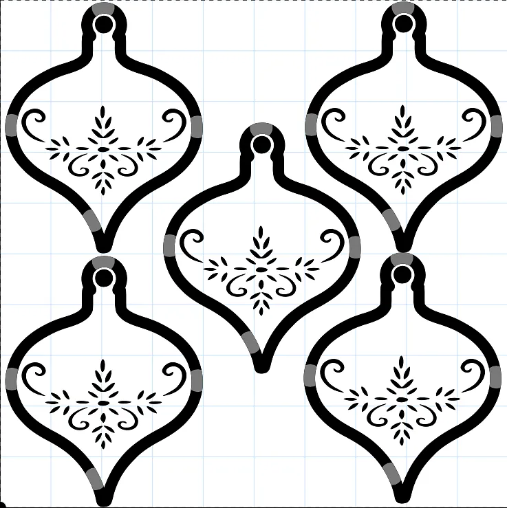 Ornament Christmas oblong - image 1