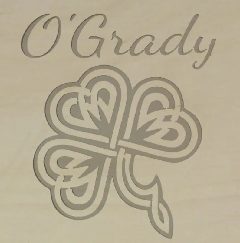 Celtic Clover W/ Name - image 1