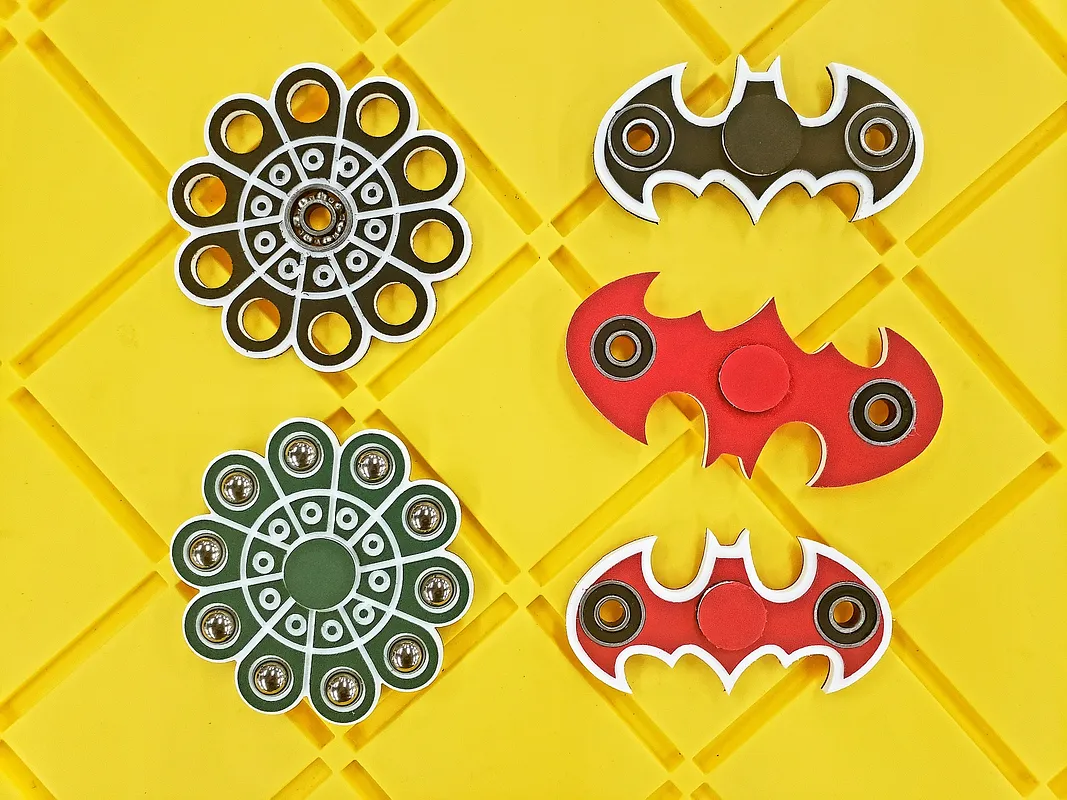 Steel Balls Fidget Spinner - Plastic - image 4