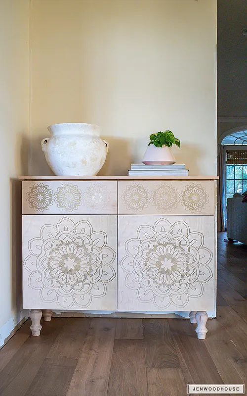Carved Entryway Cabinet - image 1