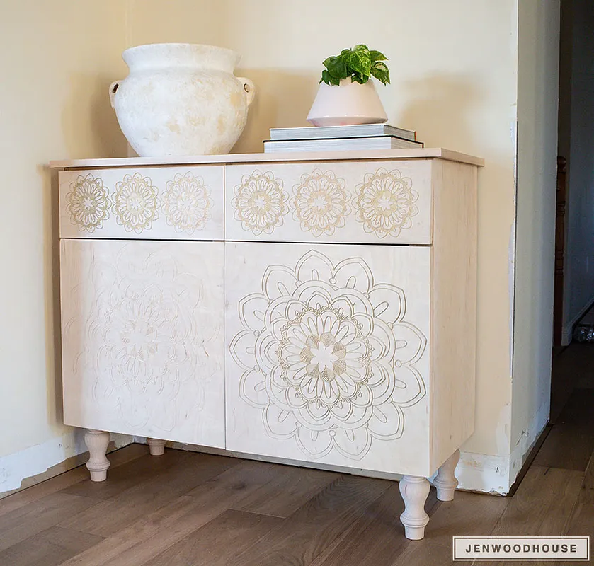 Carved Entryway Cabinet - image 3