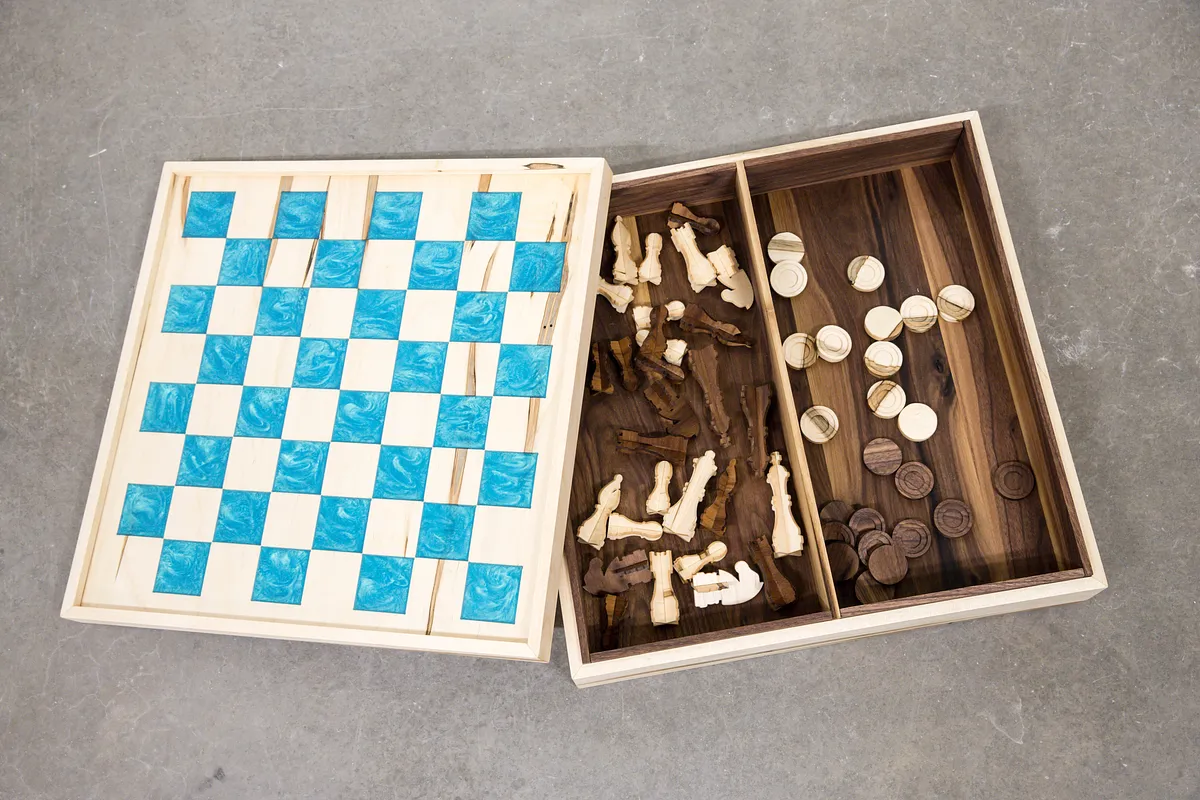 DIY Chess and Checkers Board - image 3