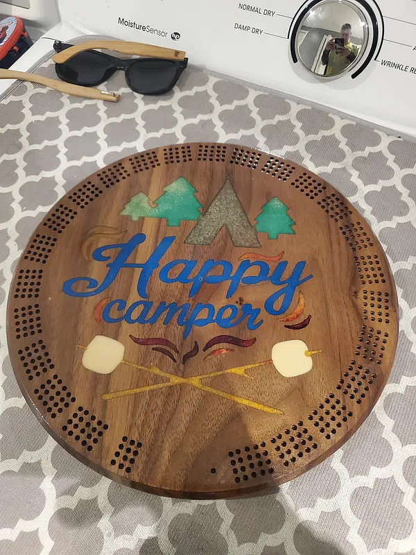 camping cribbage board - image 1