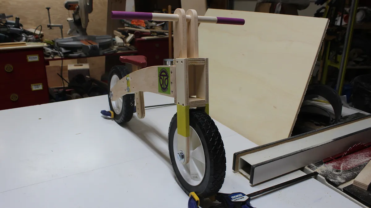 Toddler Balance Bike Parts — Begin assembly