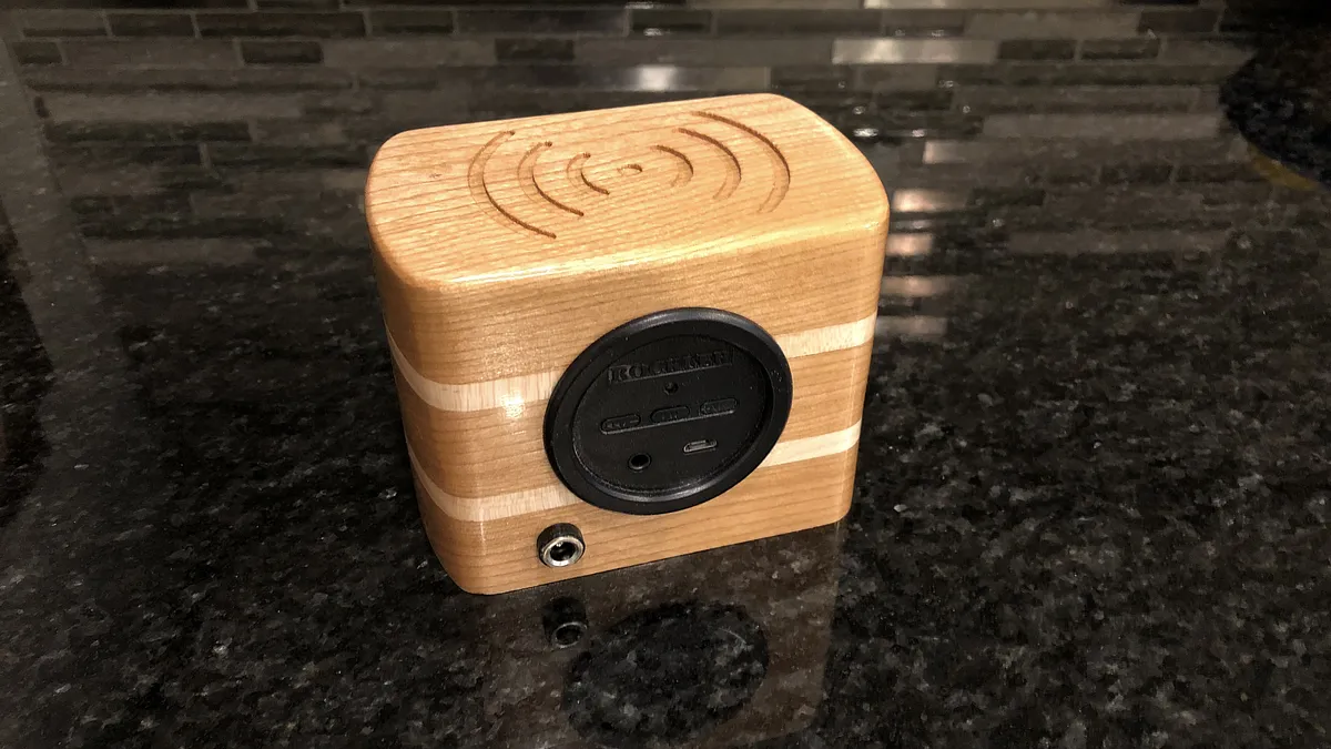 Bluetooth Speaker with Wireless Charger - image 3