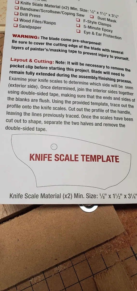 WoodRiver Side Lock Folder Scales — Pocketknife Scale Instructions (image 4)