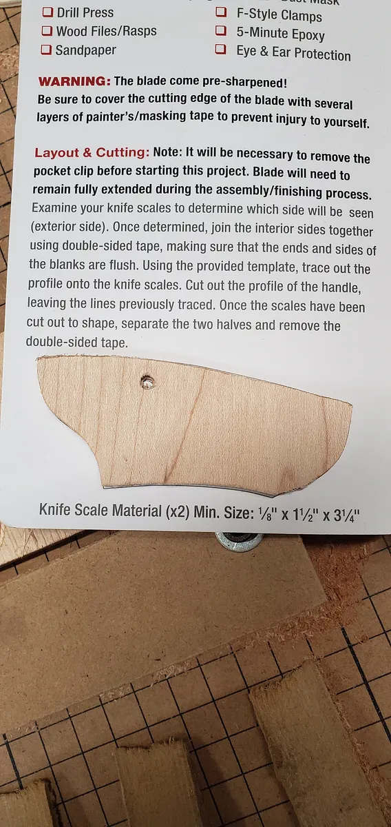 WoodRiver Side Lock Folder Scales — Pocketknife Scale Instructions (image 5)