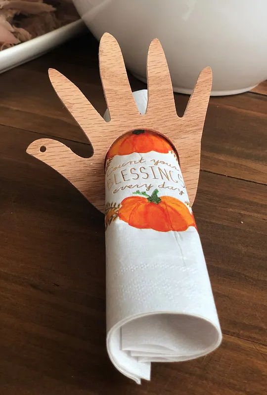 Hand Turkey Napkin Rings - image 1