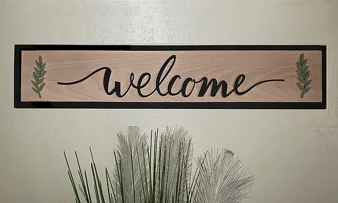 Welcome sign