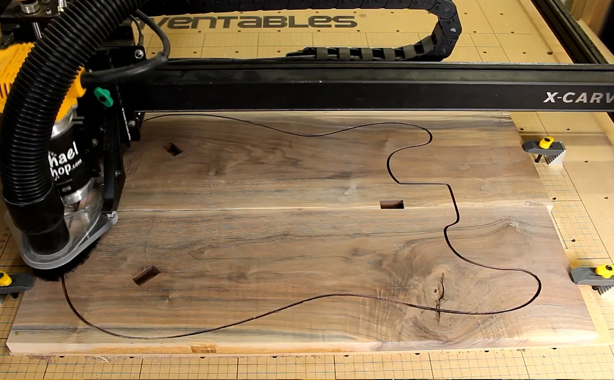 Guitar Shaped Side Table — Carve the Top and Legs!