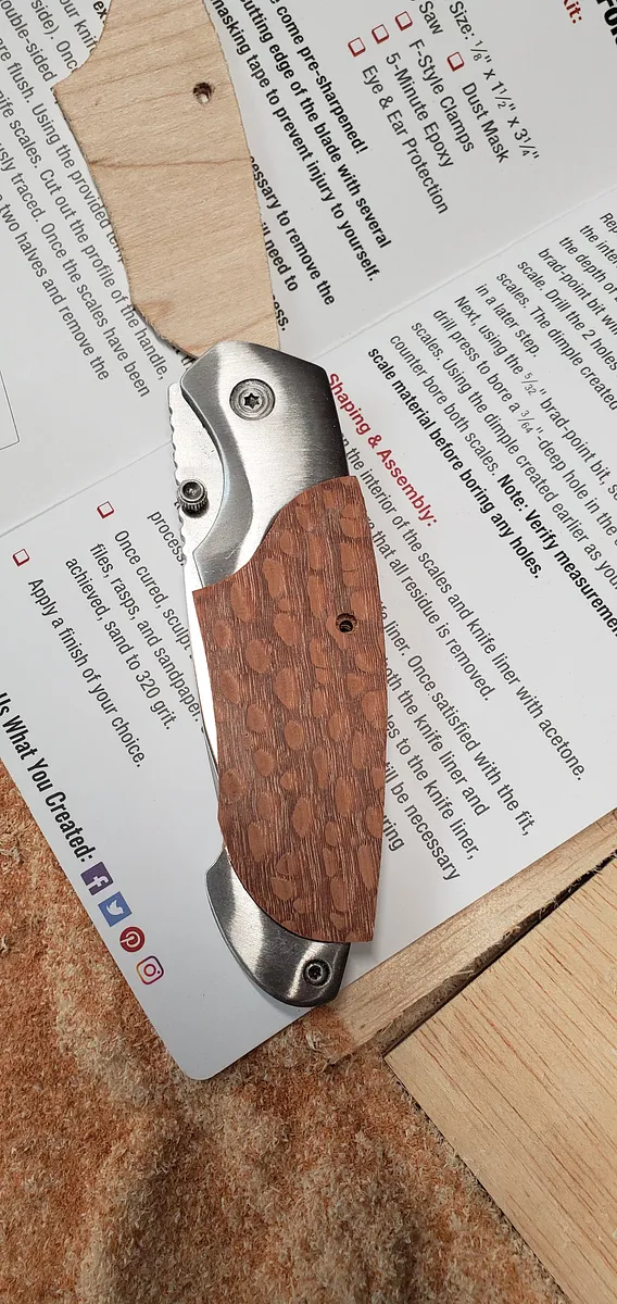 WoodRiver Side Lock Folder Scales — Pocketknife Scale Instructions (image 7)