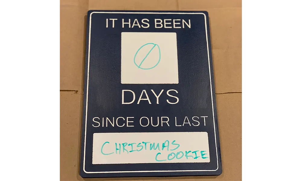 Days Since Our Last Incident Sign - image 2
