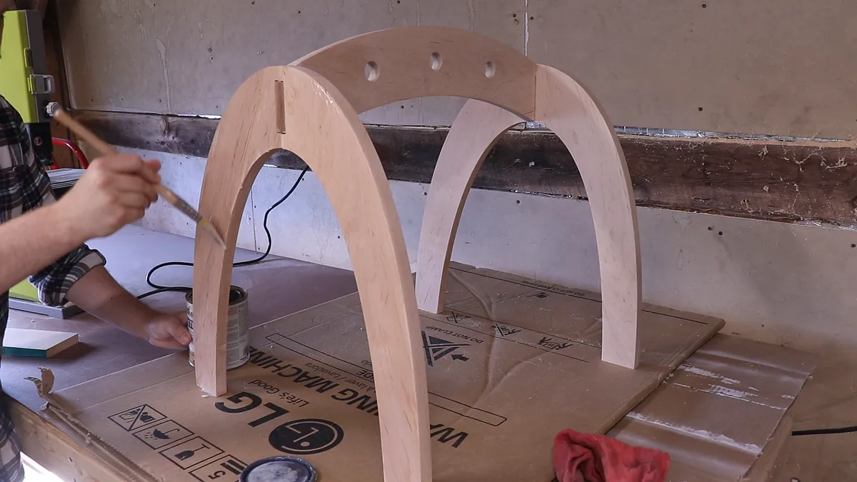 wooden baby gym — How to make a wooden baby gym (image 9)