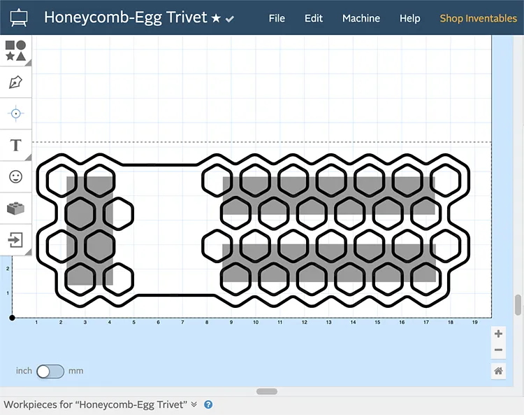 Honeycomb Egg Trivet — Carving