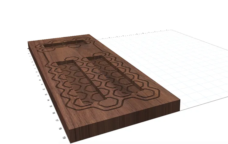Honeycomb Egg Trivet — Carving (image 2)