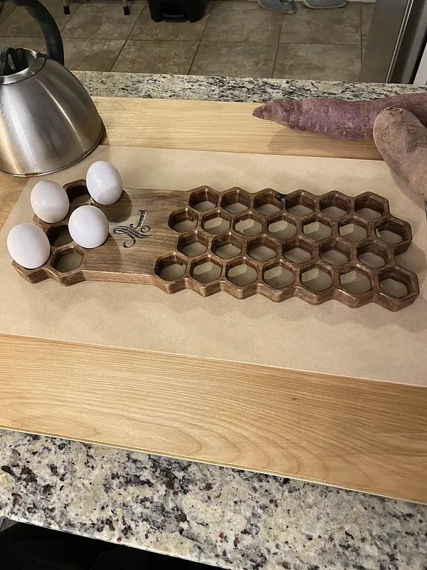 Honeycomb Egg Trivet - image 1