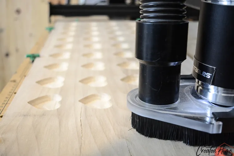 Valentine's heart boxes — Workpiece 1: V-bit
