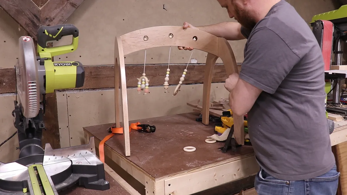 wooden baby gym — How to make a wooden baby gym (image 12)