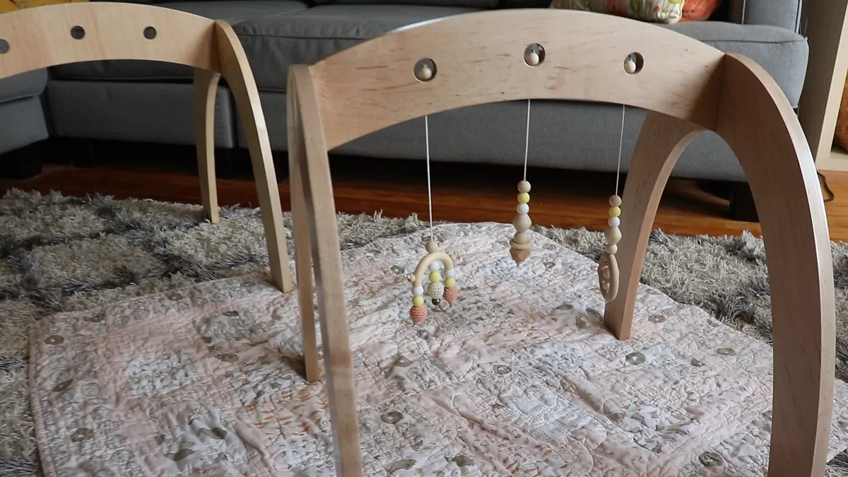 wooden baby gym — How to make a wooden baby gym (image 14)