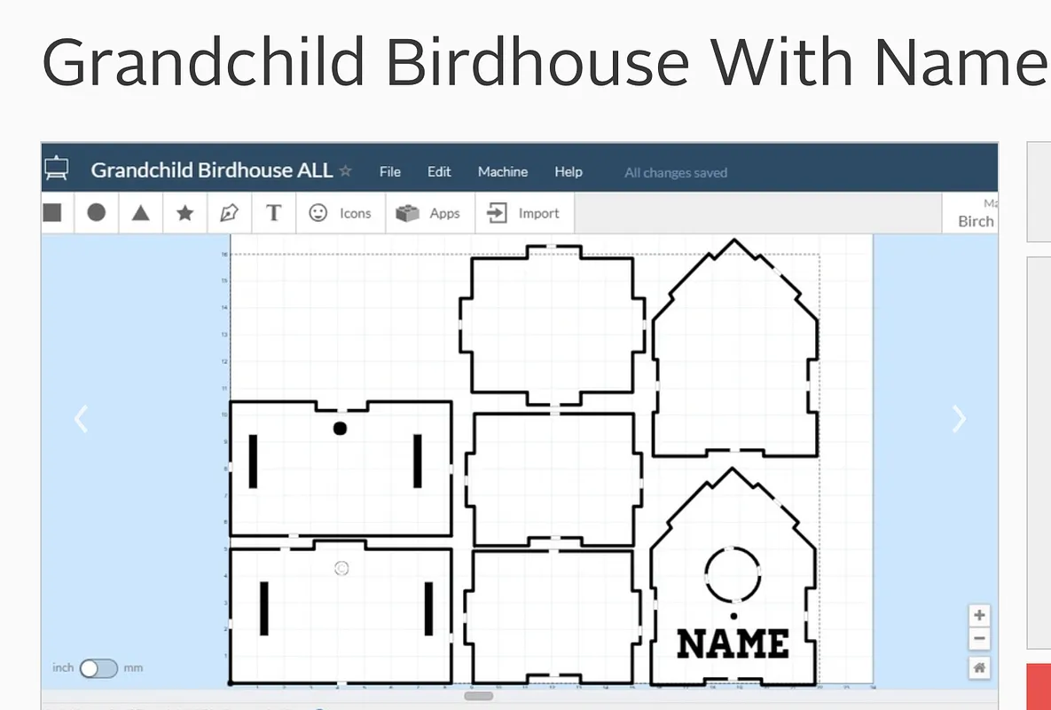Grandchild Birdhouse With Name - image 1