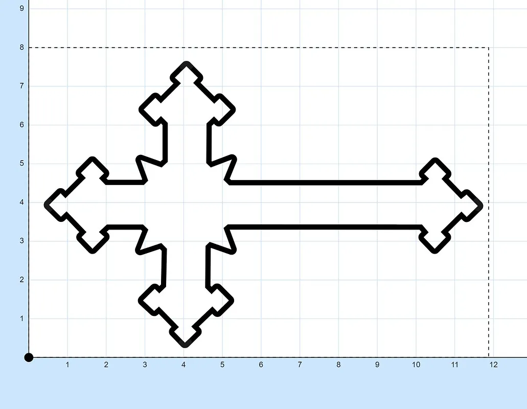 Barton 12in Gothic Cross TwoPass - image 1