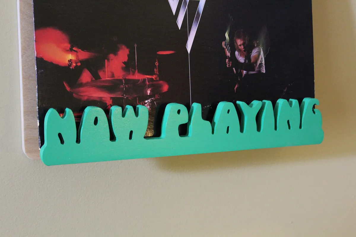 Vinyl Record Now Playing Rack — Paint and Assemble!