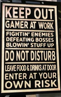 Gamer at work