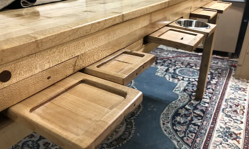 Gaming table trays for dice and drinks - image 1