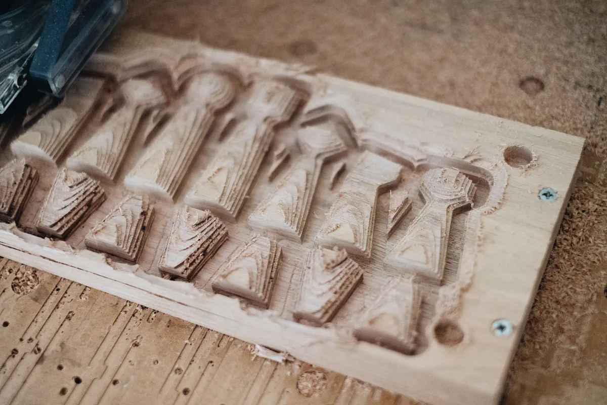 Concrete Chess Set — Carving Chess Pieces
