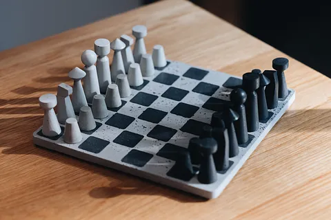Concrete Chess Set