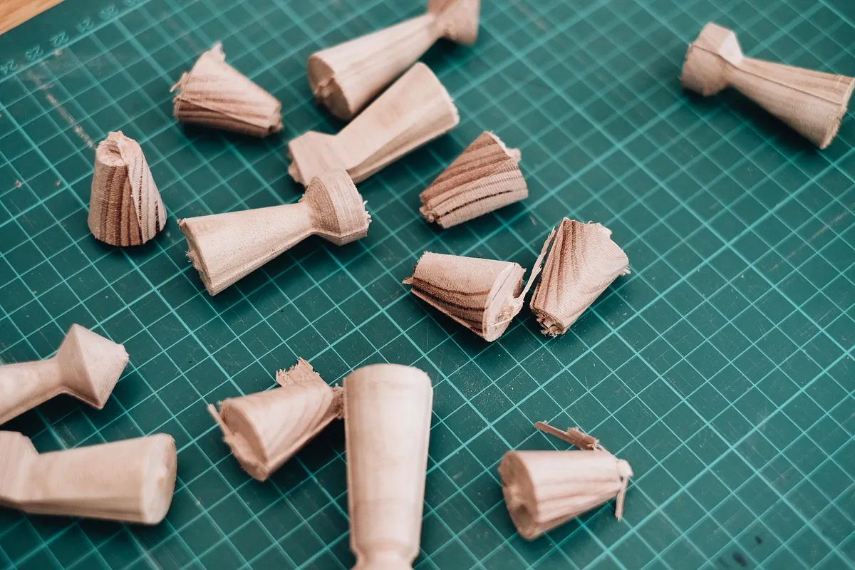 Concrete Chess Set — Sanding and Priming