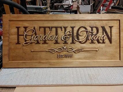 Layered Name Sign