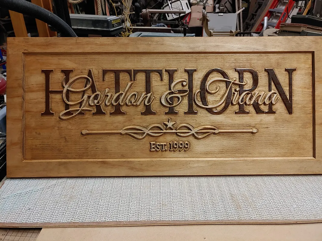 Layered Name Sign - image 1