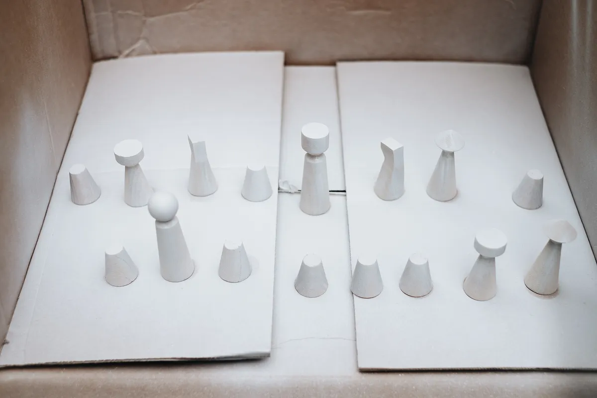 Concrete Chess Set — Sanding and Priming (image 4)