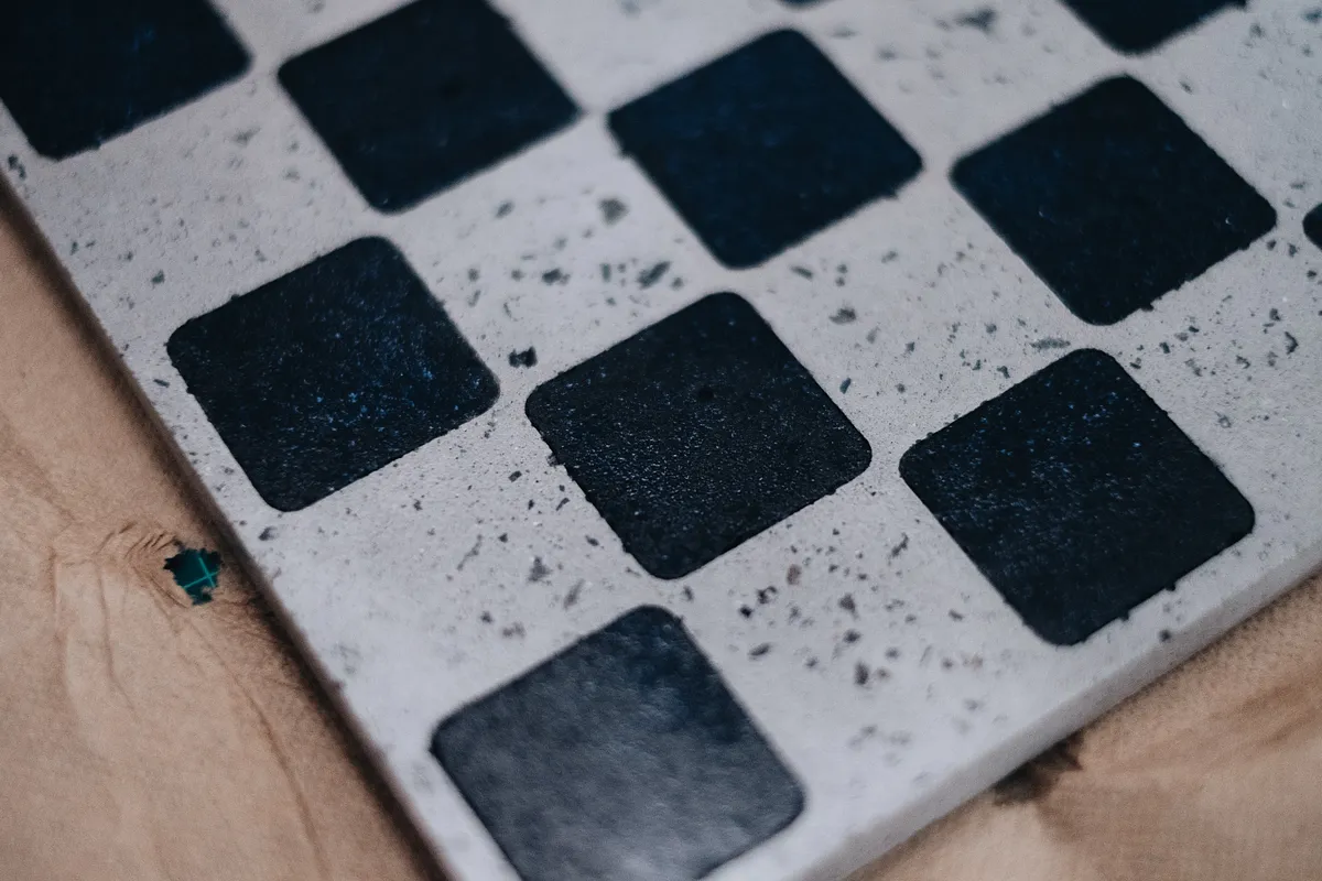 Concrete Chess Set — Grinding and finishing (image 4)