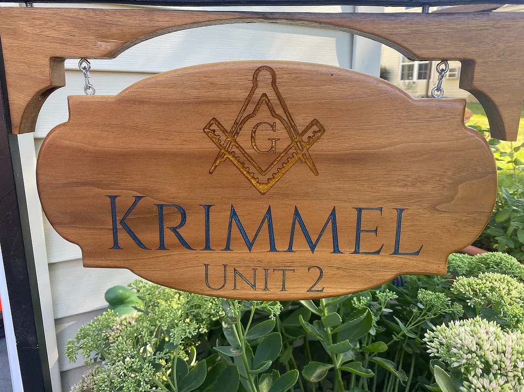 Masonic Address Sign  - image 1