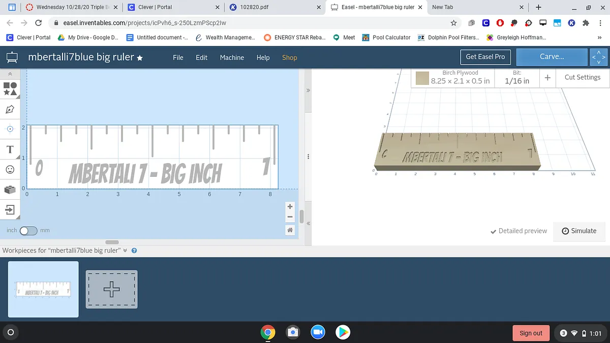 mbertalli7blue big ruler - image 1