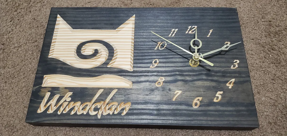 Warrior Cats Windclan Wall Plaque / Clock - image 2