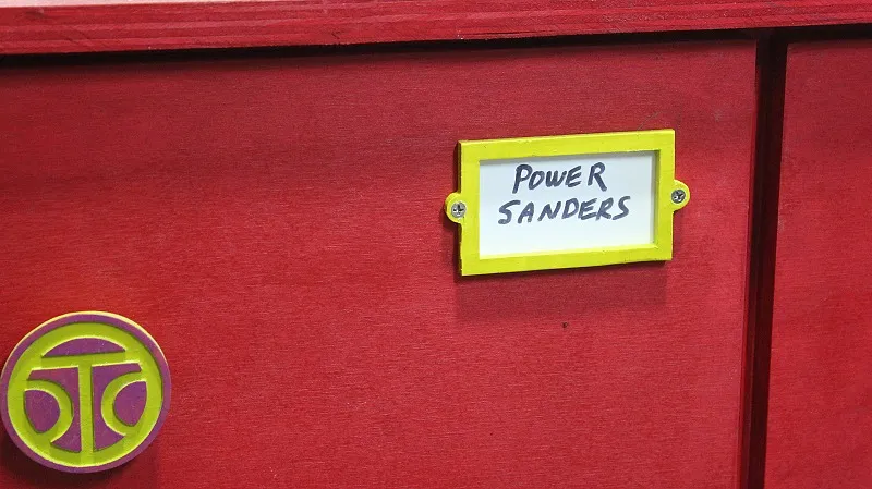 Label Holder for Workshop Drawers — Insert Labels