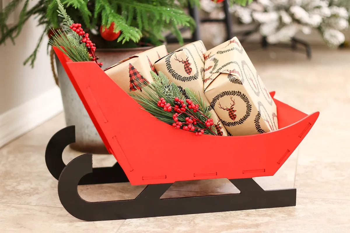 3D Carved Christmas Sleigh - image 2