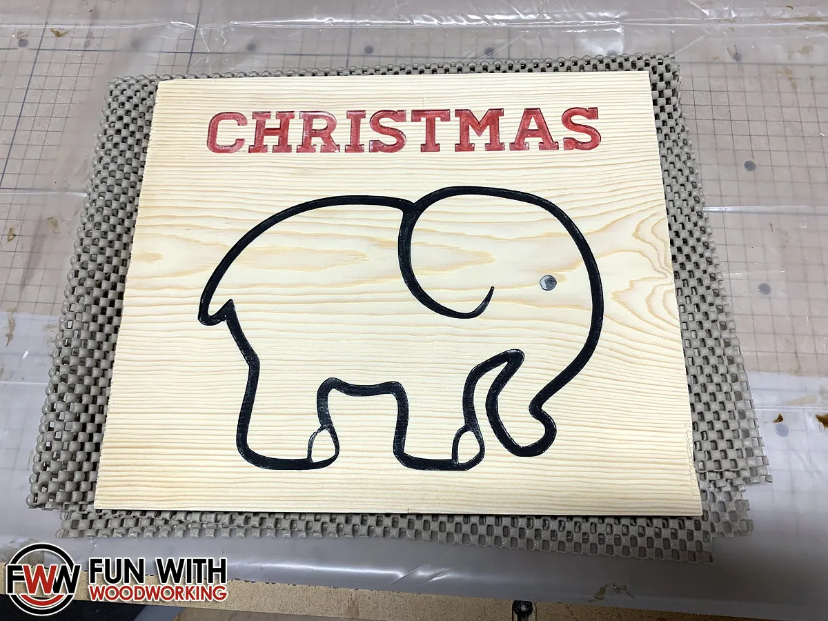 The Ultimate White Elephant Gift — Sand off excess paint